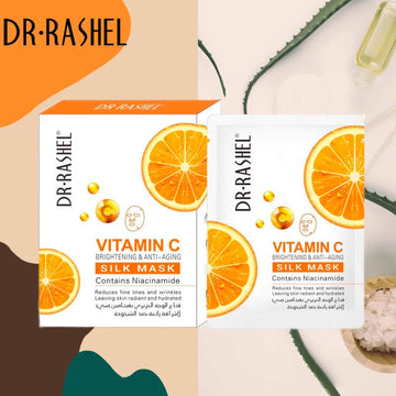 Pack of 10 - Dr. Rashel Vitamin C Brightening & Anti-Aging Silk Mask